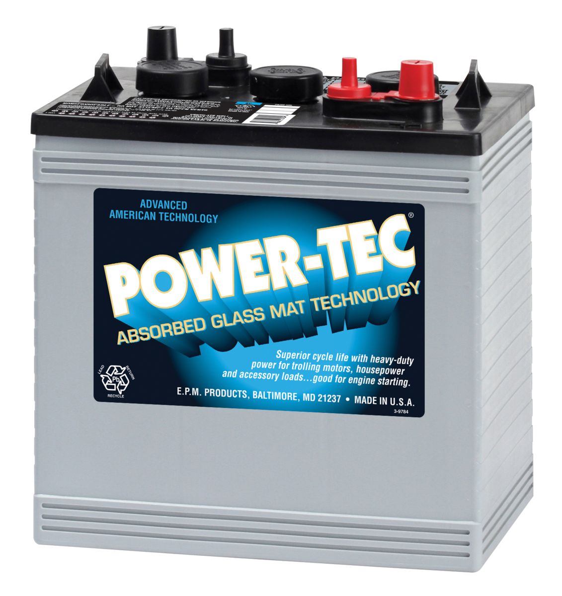 Power-Tec AGM Batteries - 6 VOLT BATTERIES - 8AGC2