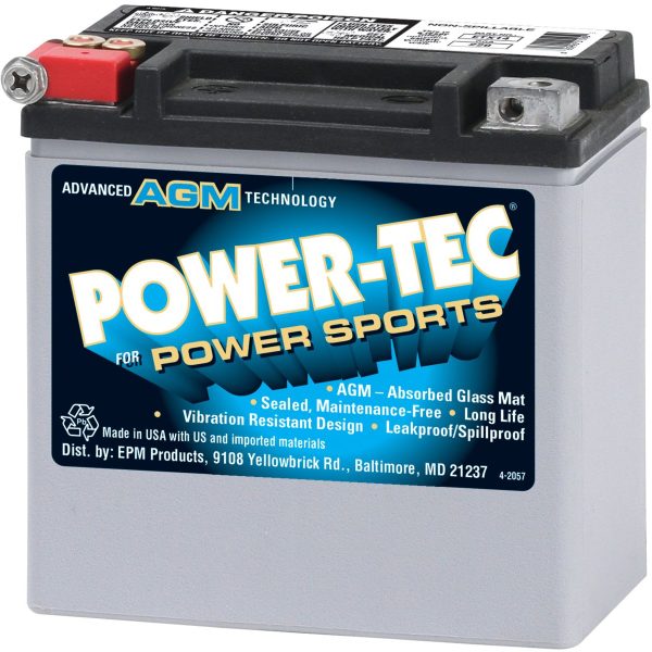 Power-Tec Power Sports Batteries - 12 VOLT BATTERIES - ETX14
