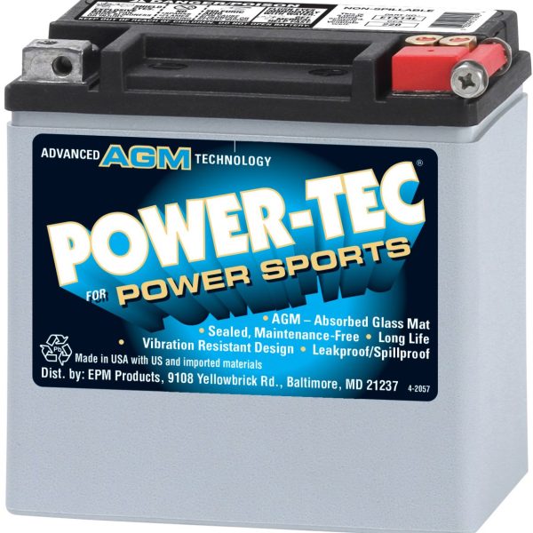 Power-Tec Power Sports Batteries - 12 VOLT BATTERIES - ETX14L