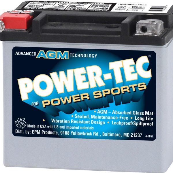Power-Tec Power Sports Batteries - 12 VOLT BATTERIES - ETX16