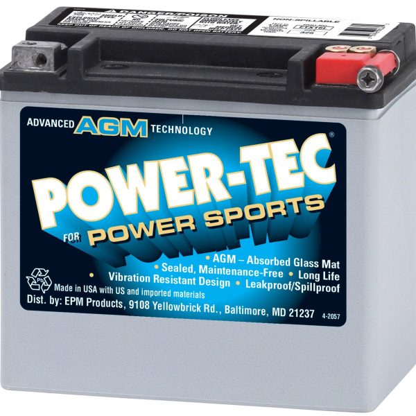 Power-Tec Power Sports Batteries - 12 VOLT BATTERIES - ETX16L