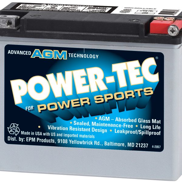Power-Tec Power Sports Batteries - 12 VOLT BATTERIES - ETX18L
