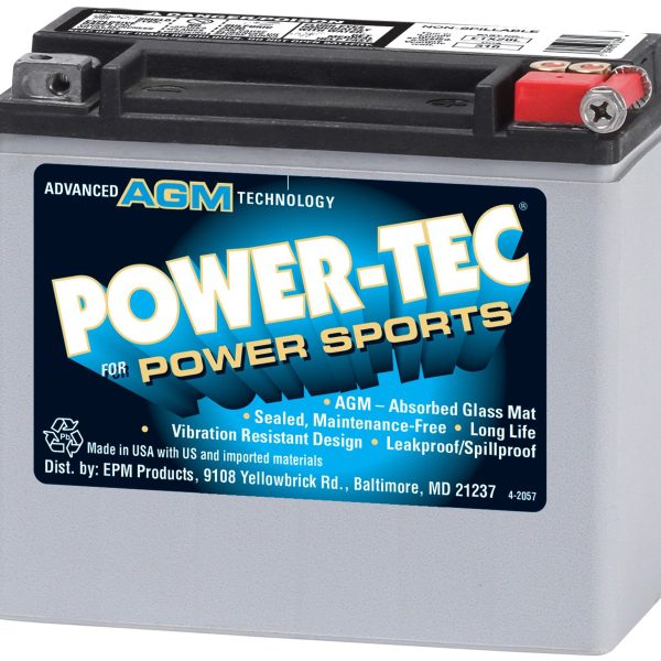 Power-Tec Power Sports Batteries - 12 VOLT BATTERIES - ETX20L